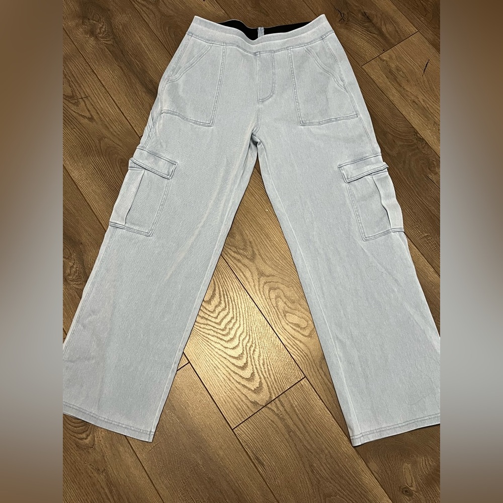 HALARA Pale Blue Petite Cargo Jeans